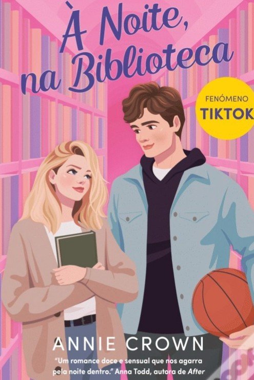 À noite na bibliotéca